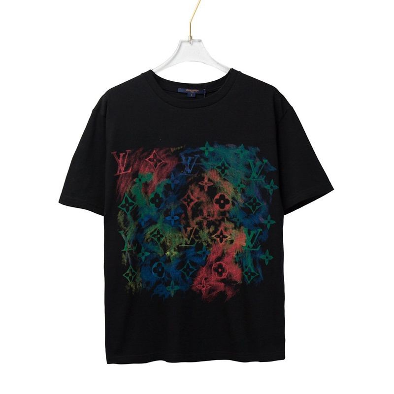 最安値挑戦☆​ルイヴィトン Tシャツ コピー ウォーターカラーモノグラム☆ロゴ vuy52487通販