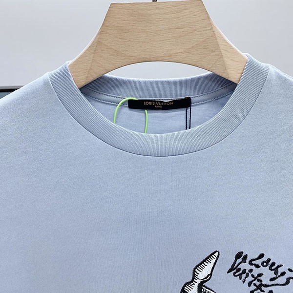 ルイヴィトン ブルー Tシャツ スーパーコピー vuy52658高い品質