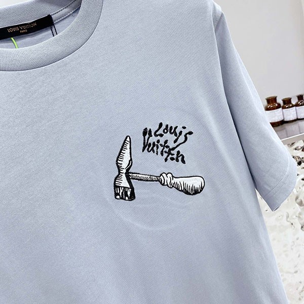 ルイヴィトン ブルー Tシャツ スーパーコピー vuy52658人気