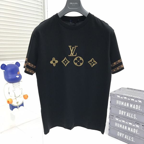 争奪戦​ルイヴィトン シグネチャーショートスリーブクルーネック Tシャツ コピー 2色 vuy87704人気