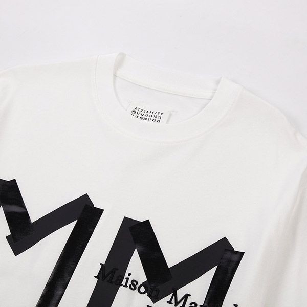 世界中で大人気♪メゾンマルジェラ ロゴ ホワイトTシャツ コピー Maa04954激安送料無料