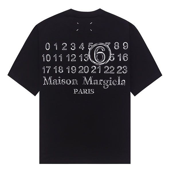 目を惹くカラー メゾン マルジェラ ナンバリング コピー ロゴ Tシャツ Mao92926通販