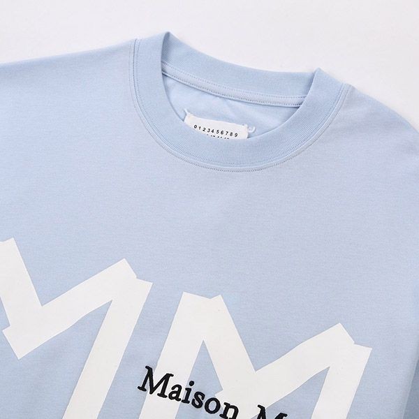 一目惚れ♪メゾンマルジェラ コピー ロゴ ピンクTシャツ Mao96948激安送料無料