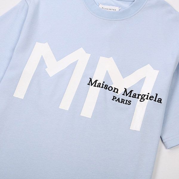 一目惚れ♪メゾンマルジェラ コピー ロゴ ピンクTシャツ Mao96948高い品質