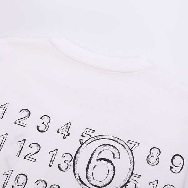 セール新作 メゾン マルジェラ ナンバリング コピーロゴ Tシャツ Maq33603最高級