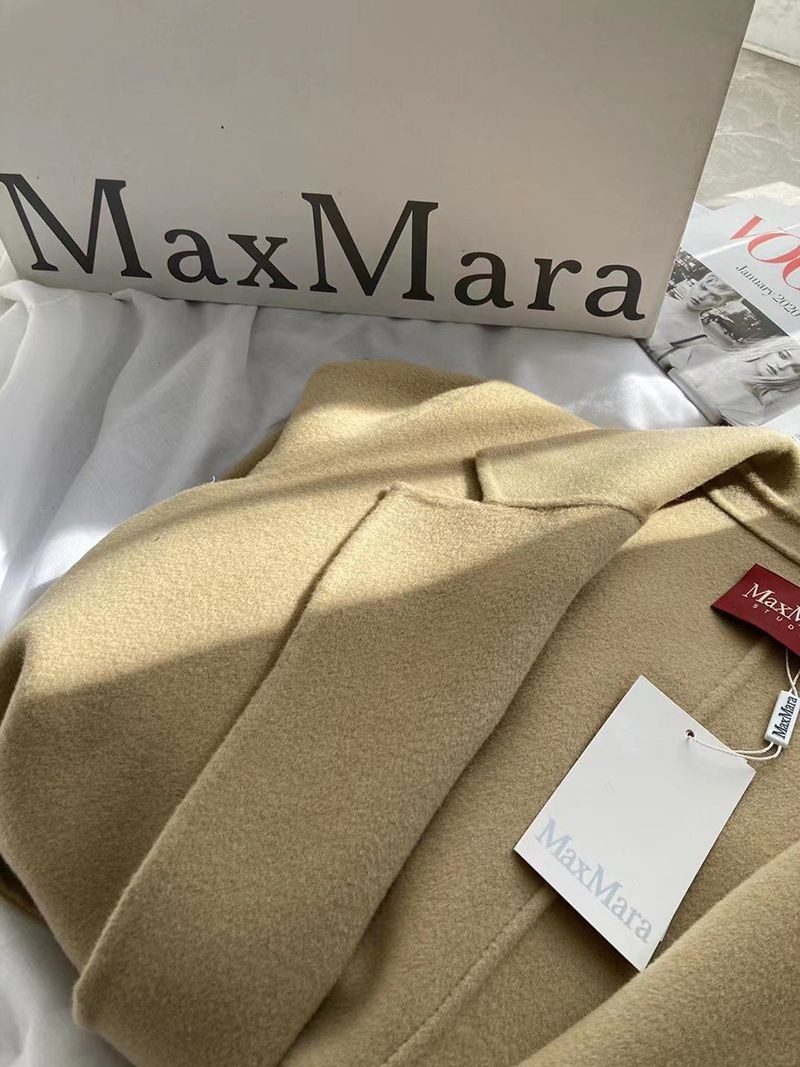 欲しい♡超限定♪マックスマーラ 偽物 ウールリバーシブルジャケット カーキ maa83445最高級