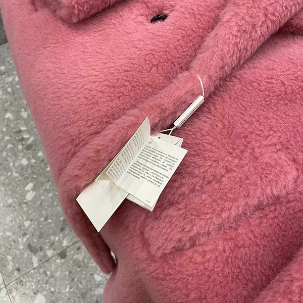 マックスマーラ TEDDY テディベア アイコンコート 偽物 ピンク maf01633最高級