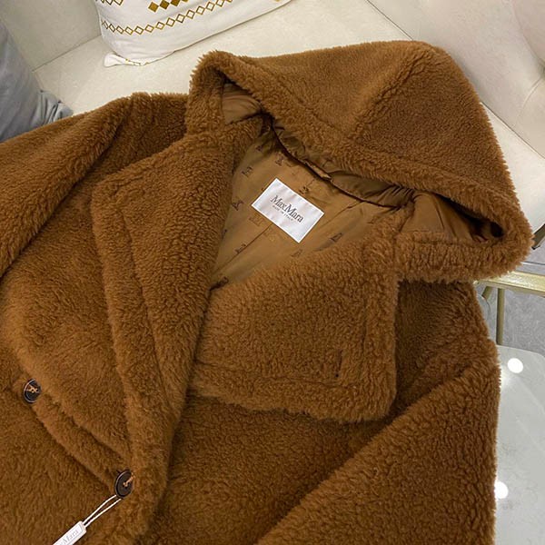 世界中で大人気♪マックスマーラ コピー TEDDY テディベア アイコンコート キャメル mar62051高い品質