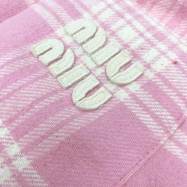 ミュウミュウ 偽物 Plaid down プレイド ダウンジャケット myb93128高い品質