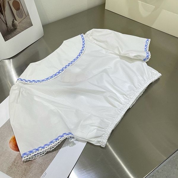 超希少！ミュウミュウ◆襟付きオーバーサイズTシャツ コピー myf26576N級品