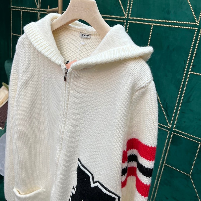 21-22AW☆MIU MIU セーター 偽物☆ オーバーサイズロゴモヘアセーター♪ myg16833N級品