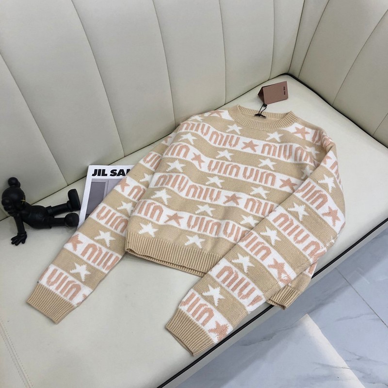 セール新作☆MIU MIU セーター 偽物☆ オーバーサイズロゴモヘアセーター♪ myr89013激安送料無料