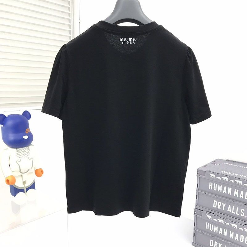 累積売上総額第１位！ミュウミュウ タイガー Tシャツ 偽物 myt21247通販