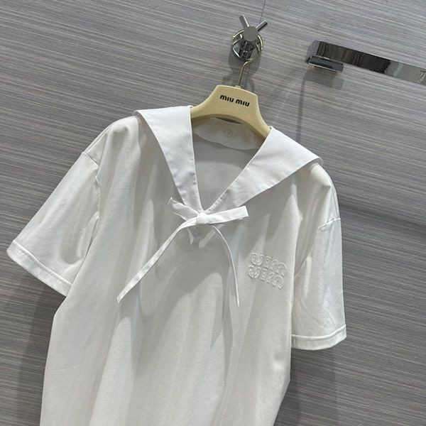 人気No1ミュウミュウ プリントコットンジャージー Tシャツ コピー myx12393通販