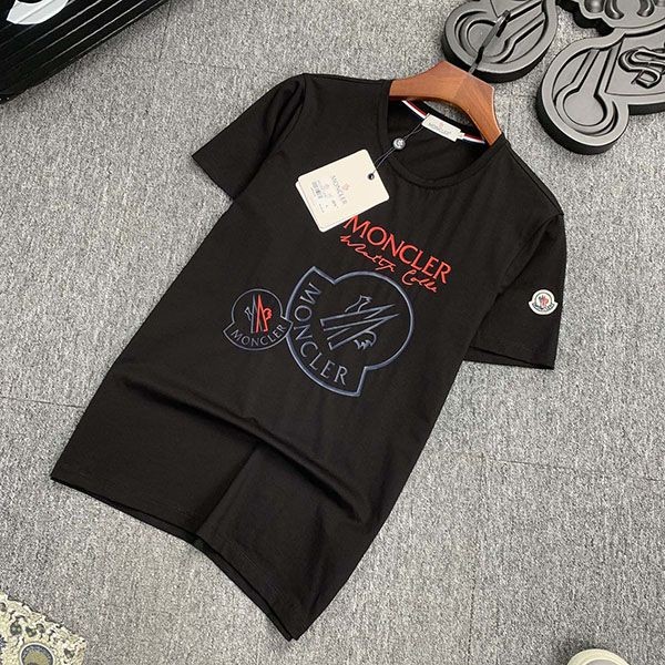 大人気!モンクレール コットンジャージ クルーネック ロゴTシャツ コピー mof25797通販