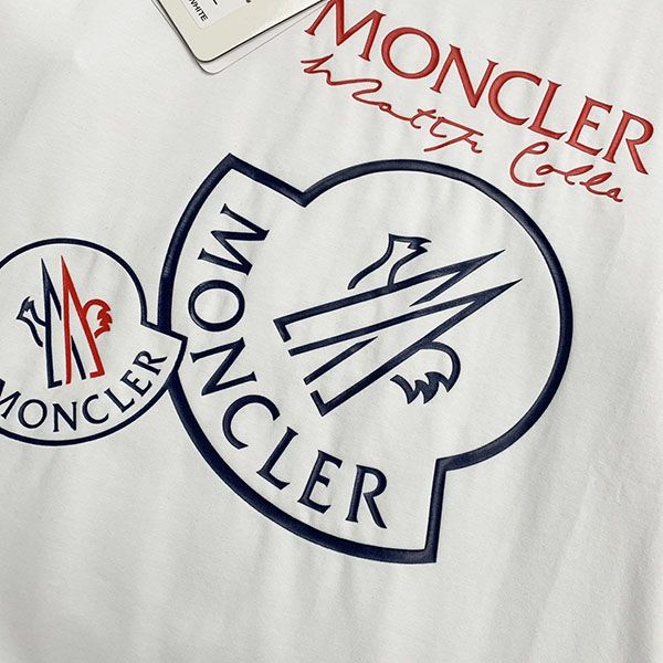 大人気!モンクレール コットンジャージ クルーネック ロゴTシャツ コピー mof25797N級品