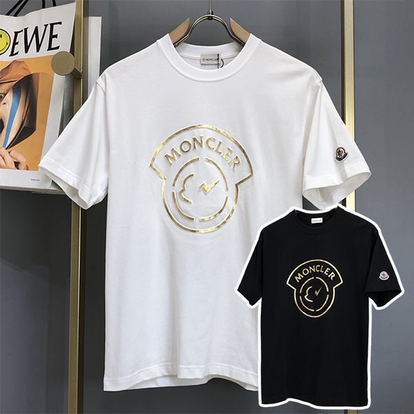 完売必至モンクレール ロゴ プリント Tシャツ コピー 2色 mof59228N級品