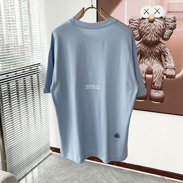 定番 モンクレール レディース ロゴプリント 偽物 Tシャツ mof92602N級品