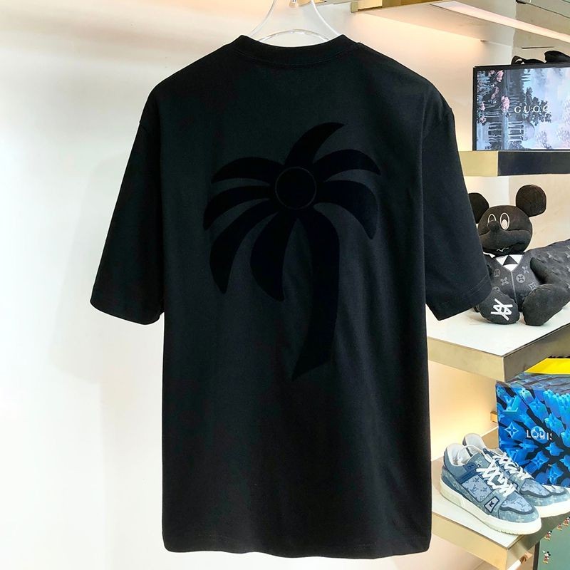 ☆超人気☆22SS◆モンクレール◆ブラック ロゴ コットン Tシャツ パロディ mog41867人気