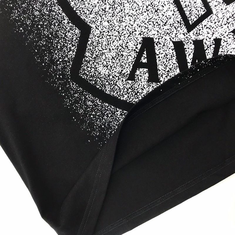 新作◆モンクレール◆ブラック ロゴ コットン Tシャツ パロディ moi25790人気