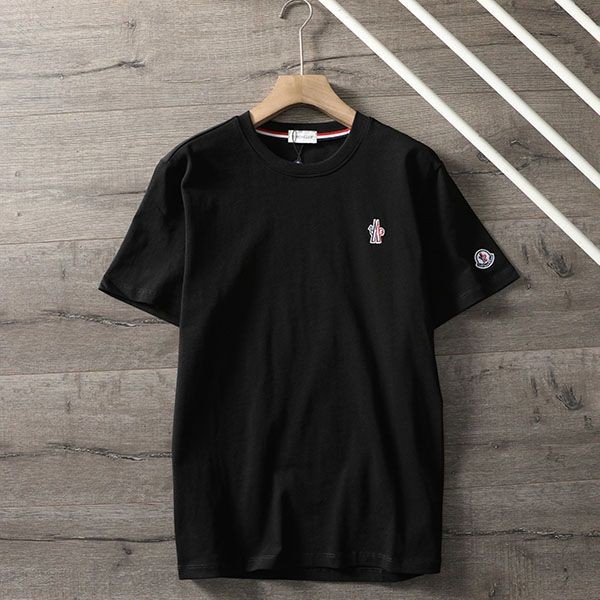 モンクレール コットンジャージ クルーネック ロゴTシャツ 偽物 moj56475N級品