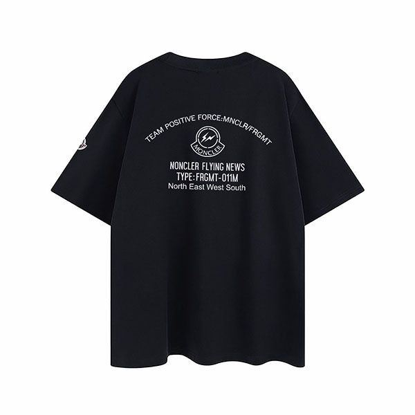 追跡付 モンクレール 偽物 コットンロゴプリント Tシャツ moj86981通販