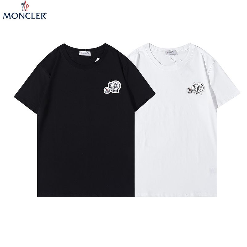 世界中で大人気♪モンクレール ダブルロゴ入りTシャツ コピー 2色 mok37227