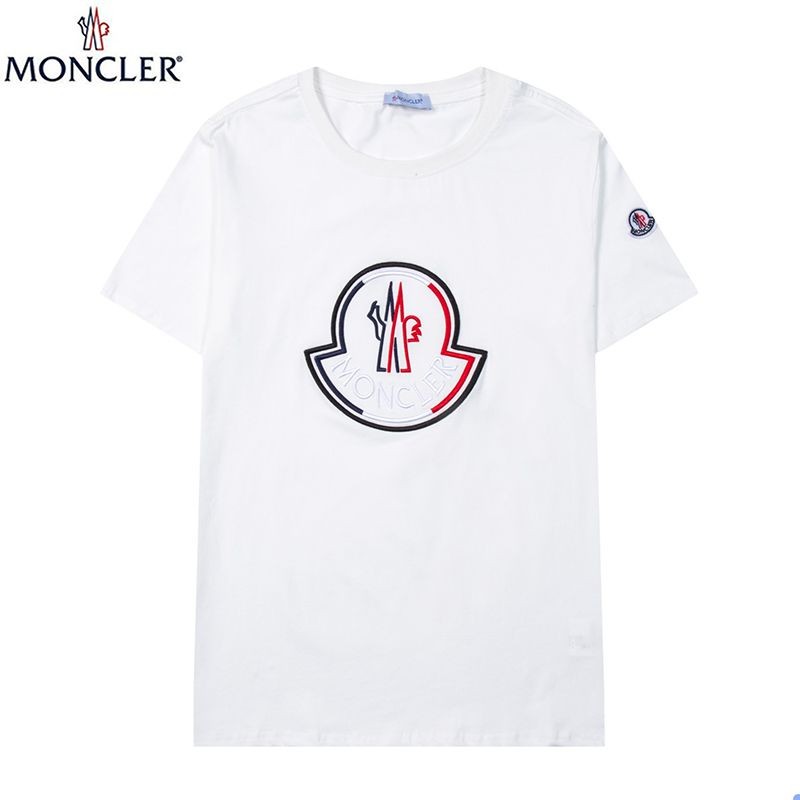 関税なしモンクレール ビッグロゴ Tシャツ 偽物 2色 mon13603激安送料無料