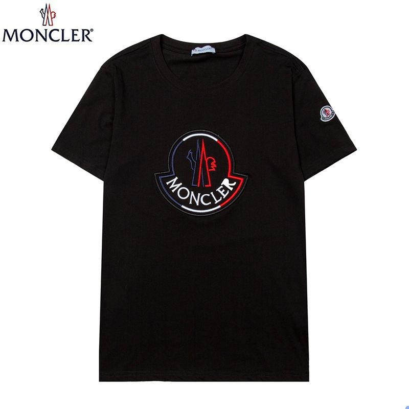 関税なしモンクレール ビッグロゴ Tシャツ 偽物 2色 mon13603高い品質