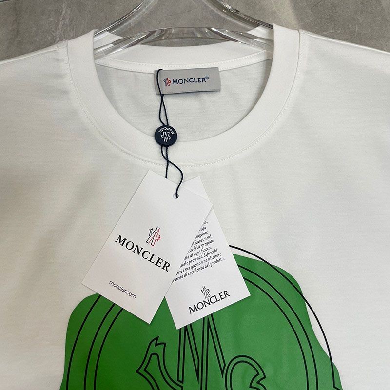 可愛い モンクレール Tシャツ 偽物 半袖 クルーネック ロゴ 2色 moo22876激安送料無料