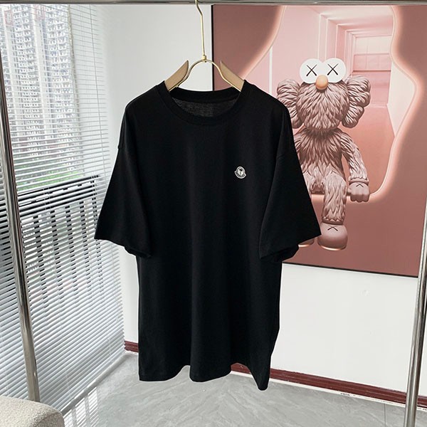 送料無料 モンクレール Palm angels 偽物 ロゴプリント ロゴパッチ Tシャツ mop32480通販