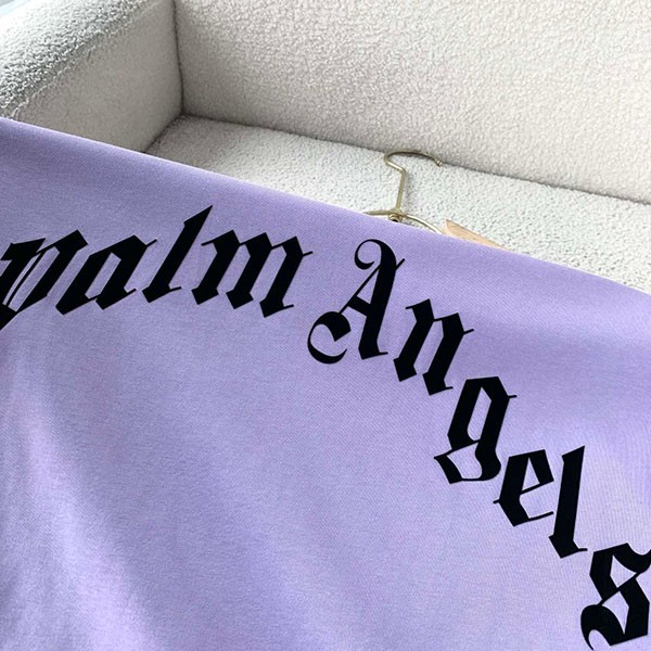 送料無料 モンクレール Palm angels 偽物 ロゴプリント ロゴパッチ Tシャツ mop32480