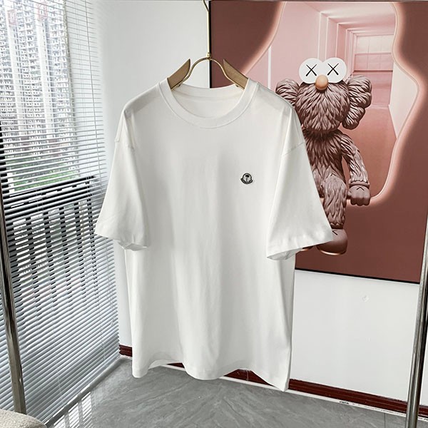 送料無料 モンクレール Palm angels 偽物 ロゴプリント ロゴパッチ Tシャツ mop32480