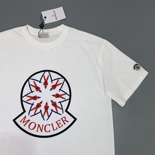 超話題!モンクレール ロゴ プリント Tシャツ コピー 2色 moq71657通販
