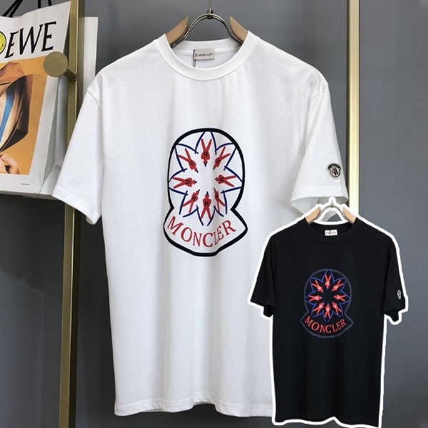 超話題!モンクレール ロゴ プリント Tシャツ コピー 2色 moq71657N級品