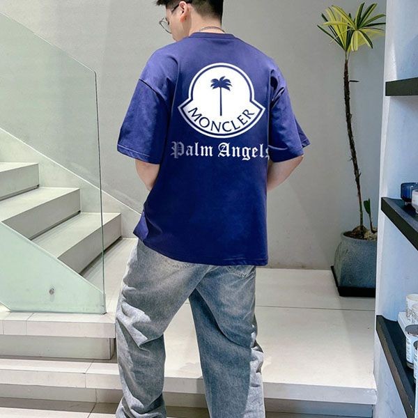 高品質 モンクレール Tシャツ コピー ルーネック ロゴ mou11511N級品