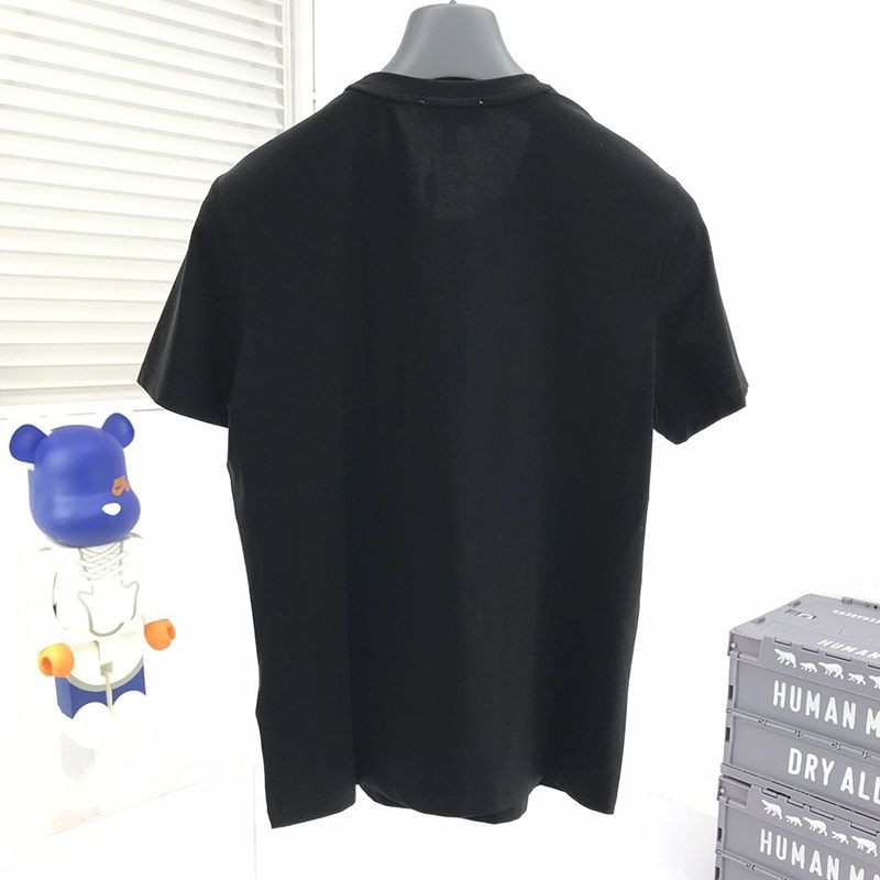 《大人気》◆モンクレール◆ブラック ロゴ コットン Tシャツ スーパーコピー mov62568通販