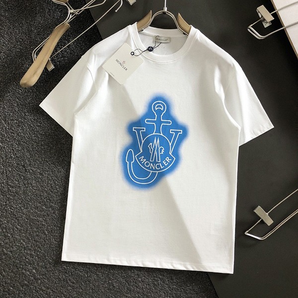 定番モンクレール コピー ダブルパッチ ロゴ Tシャツ 半袖 2色 mow13086激安送料無料