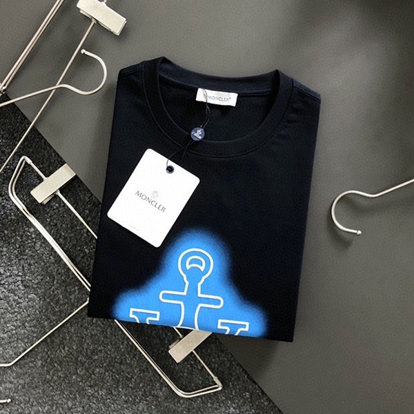 定番モンクレール コピー ダブルパッチ ロゴ Tシャツ 半袖 2色 mow13086人気