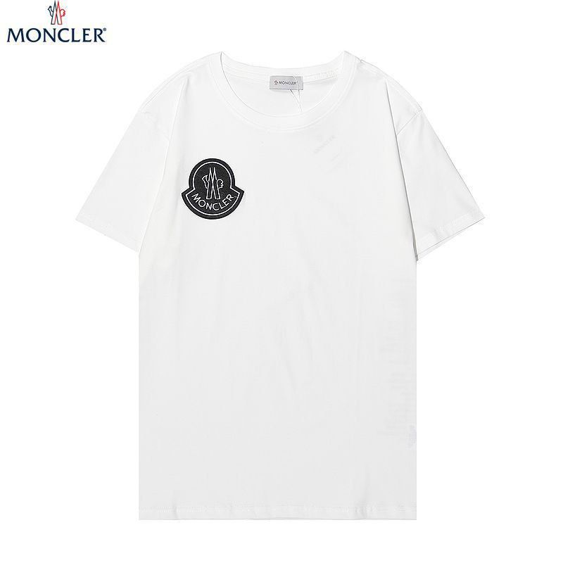 累積売上総額第１位！モンクレール 偽物 シンプルロゴ半袖Tシャツ mow13157激安送料無料