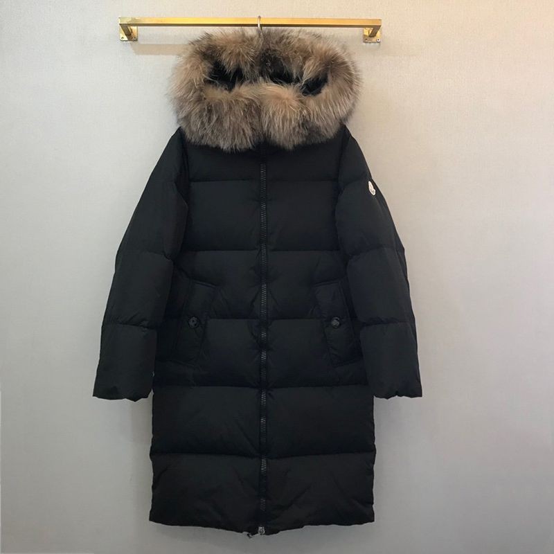 希少色モンクレール ロングダウン 偽物 ブラック moy96758通販