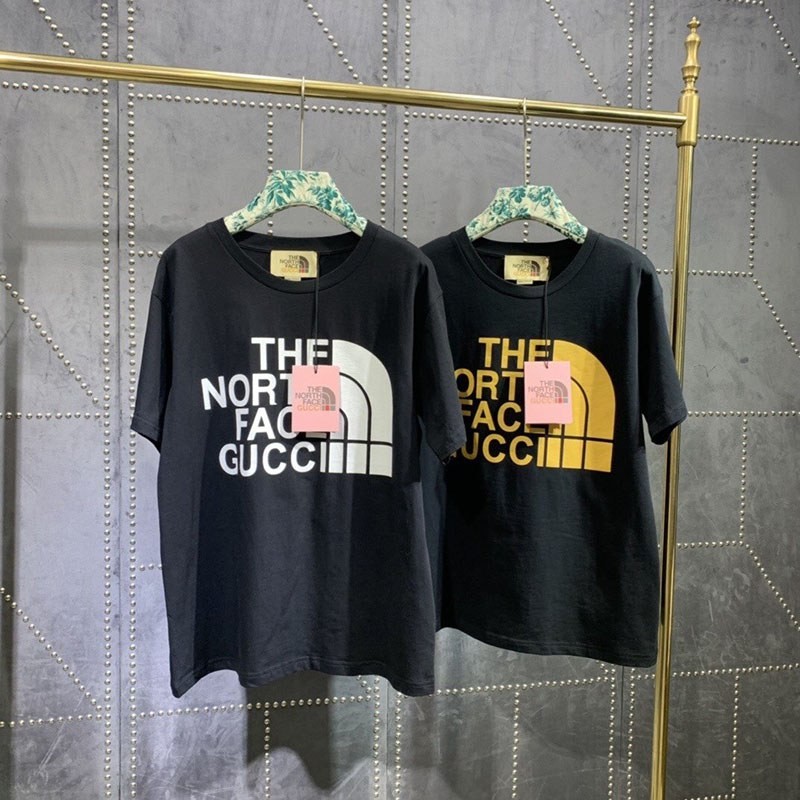 秋冬新作 グッチ×ノースフェイス コピー コラボ★スペシャルロゴTシャツ Noa63076代引きを販売