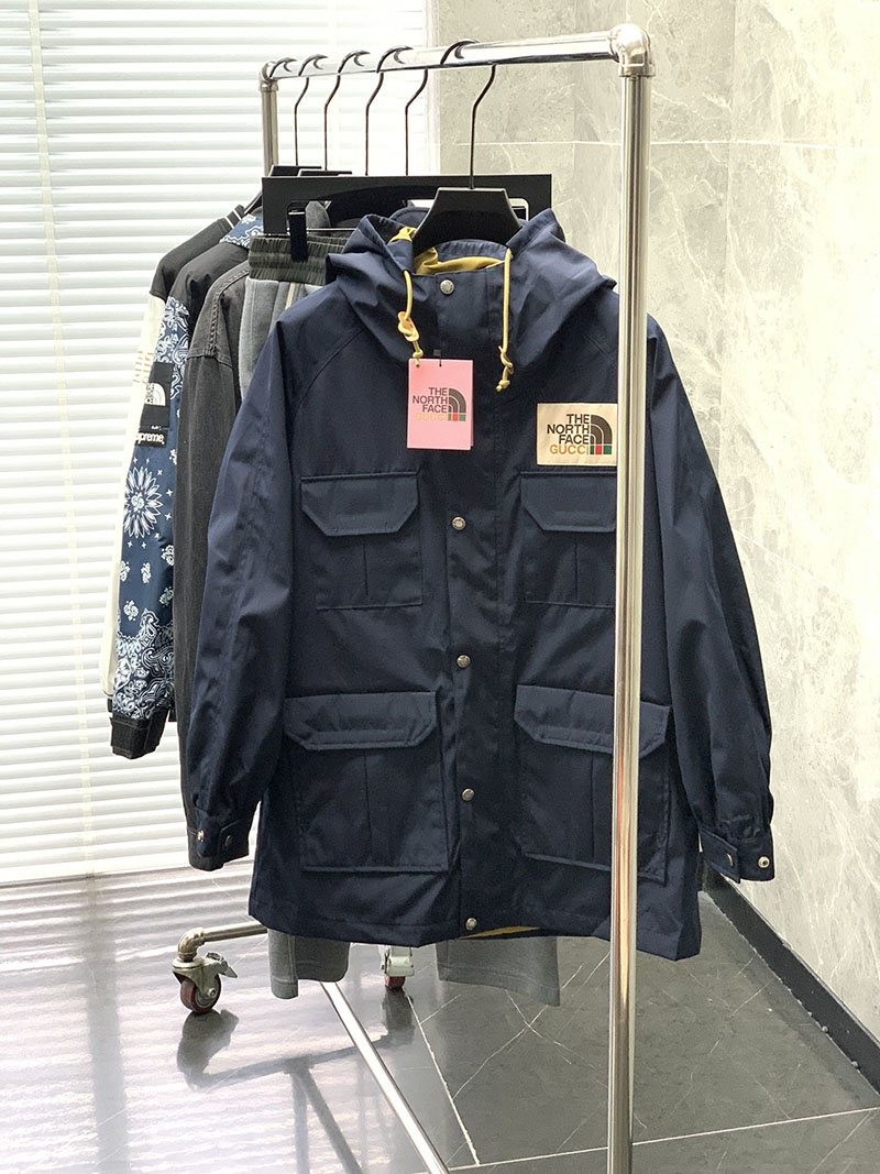 大人気！グッチ x ノースフェイス★ナイロンマウンテンジャケットコピー Nod47243