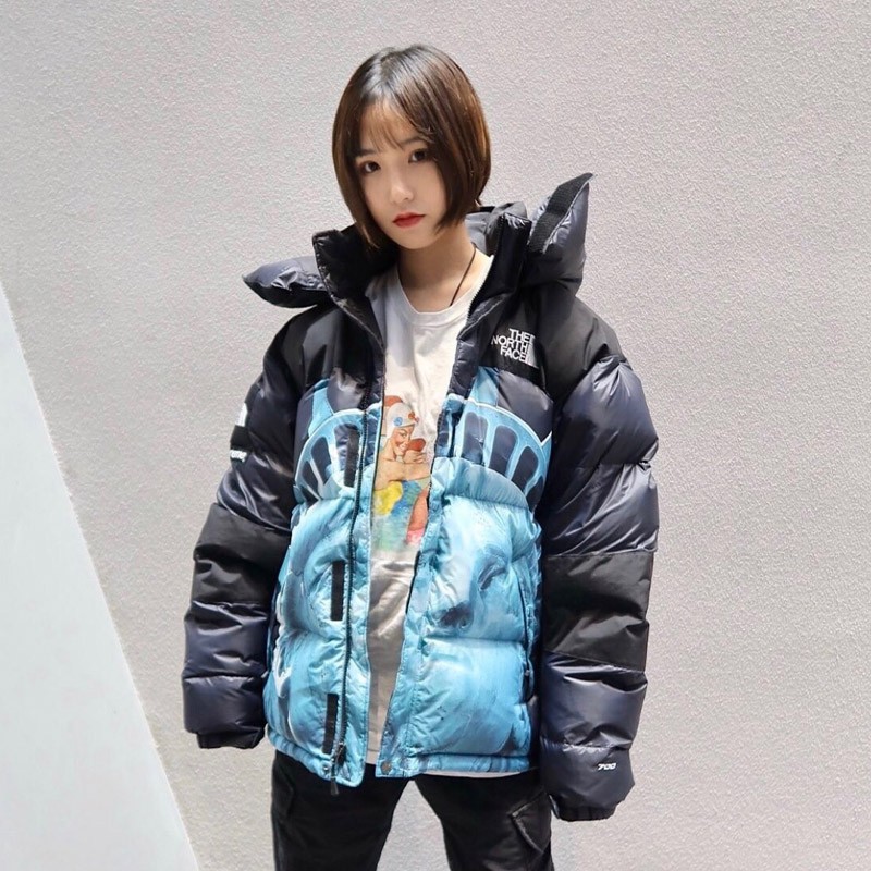暖かい服装 シュプリーム x ザノースフェイス 自由の女神 マウンテンコピー ジャケット Noe30797100%安全に到着