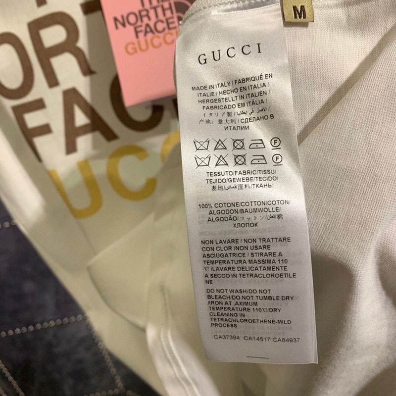 日本未入荷 グッチ×ノースフェイス コラボ★スペシャルロゴTシャツ コピー Noi26522代引きを販売