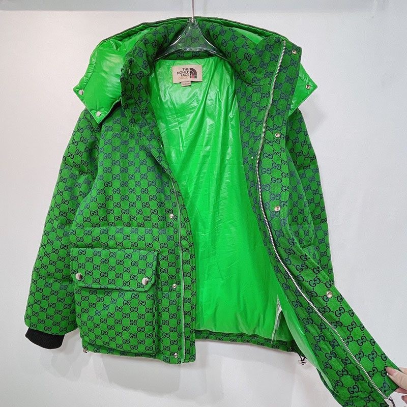 追跡付き発送 暖かい服装 グッチ×ノースフェイス コピー ダウン ジャケット Noi99606高い品質