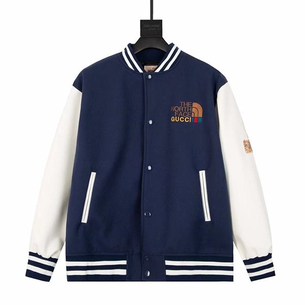 超希少！グッチxノースフェイス ベースボールジャージ コピー コラボ Nol24699