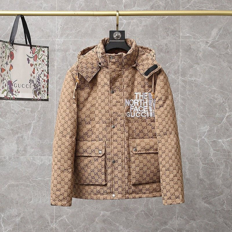 【日本未発売】 グッチ ノースフェイス ダウン コピー グッチ NORTHFACE コラボ 2021新作 Non19790