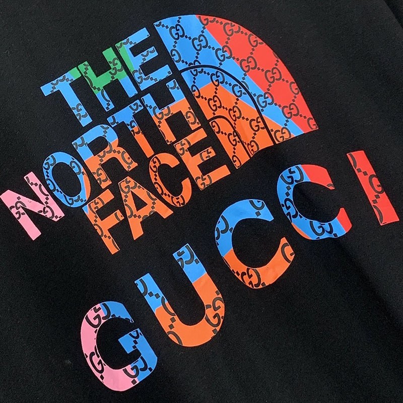 関税負担なしグッチ×ノースフェイス 偽物 コラボ★スペシャルロゴTシャツ Nop62440高い品質