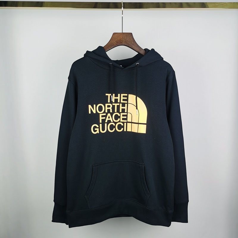 21-22AW グッチ x ノースフェイス コラボフーディー コピーブラック Nov93939